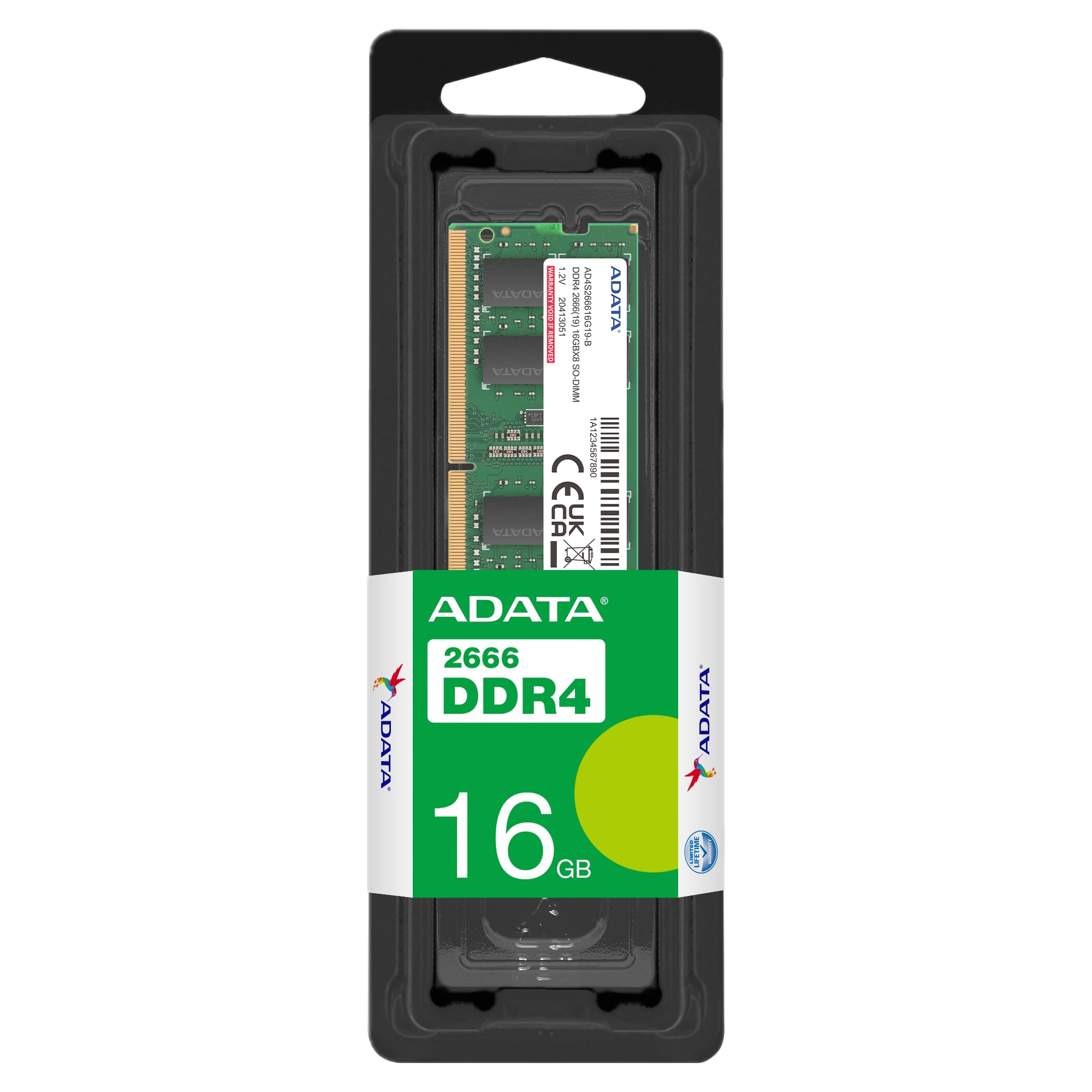 DIMM ADATA 16GB PC-2666 DDR4 SINGLE TRAY