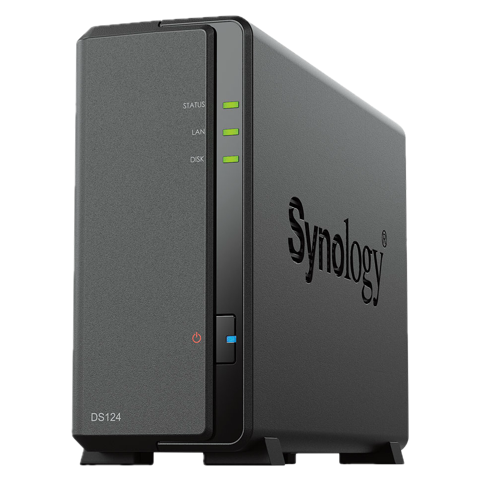 Synology NAS 1-Bay DiskStation DS124 (sin disco) Negro