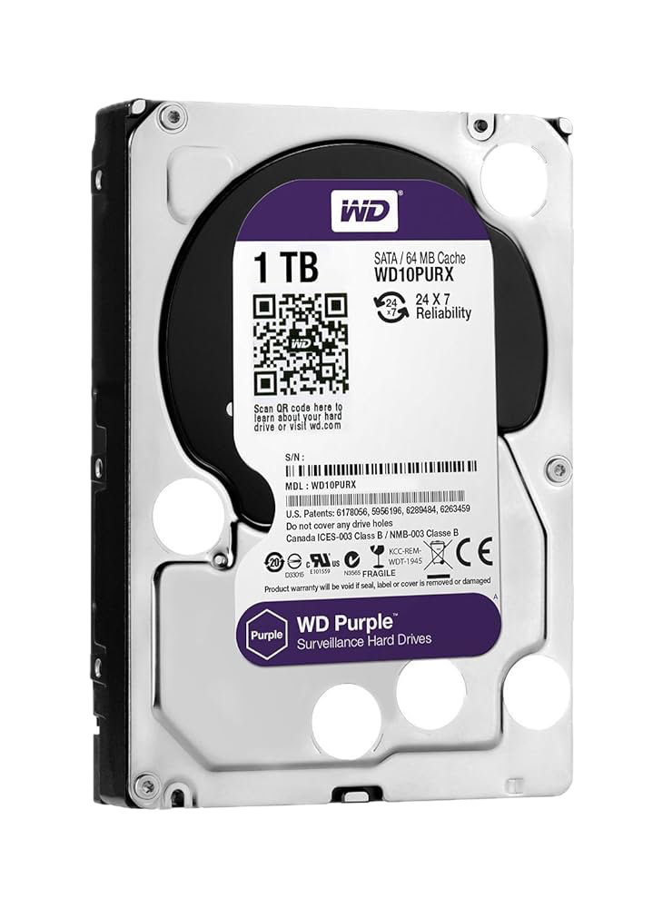 HDD 1Tb Especial Dvr Wd Purple