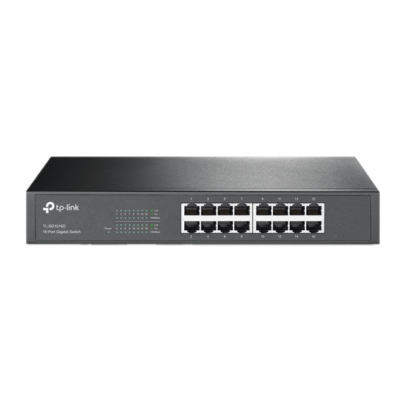 TL-SG1016D Switch TP-Link 16 Puertos Gigabit Rackeable