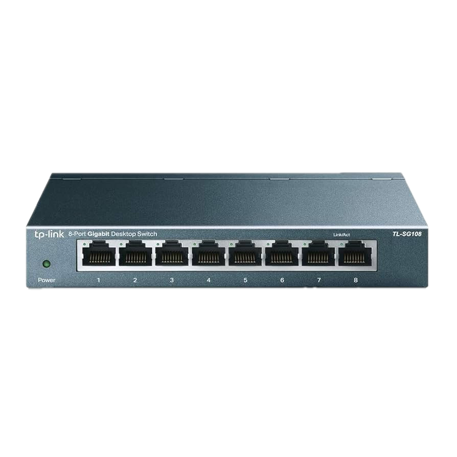 Switch 8 Puertos Gigabit No-Administrable TP-TL-SG108
