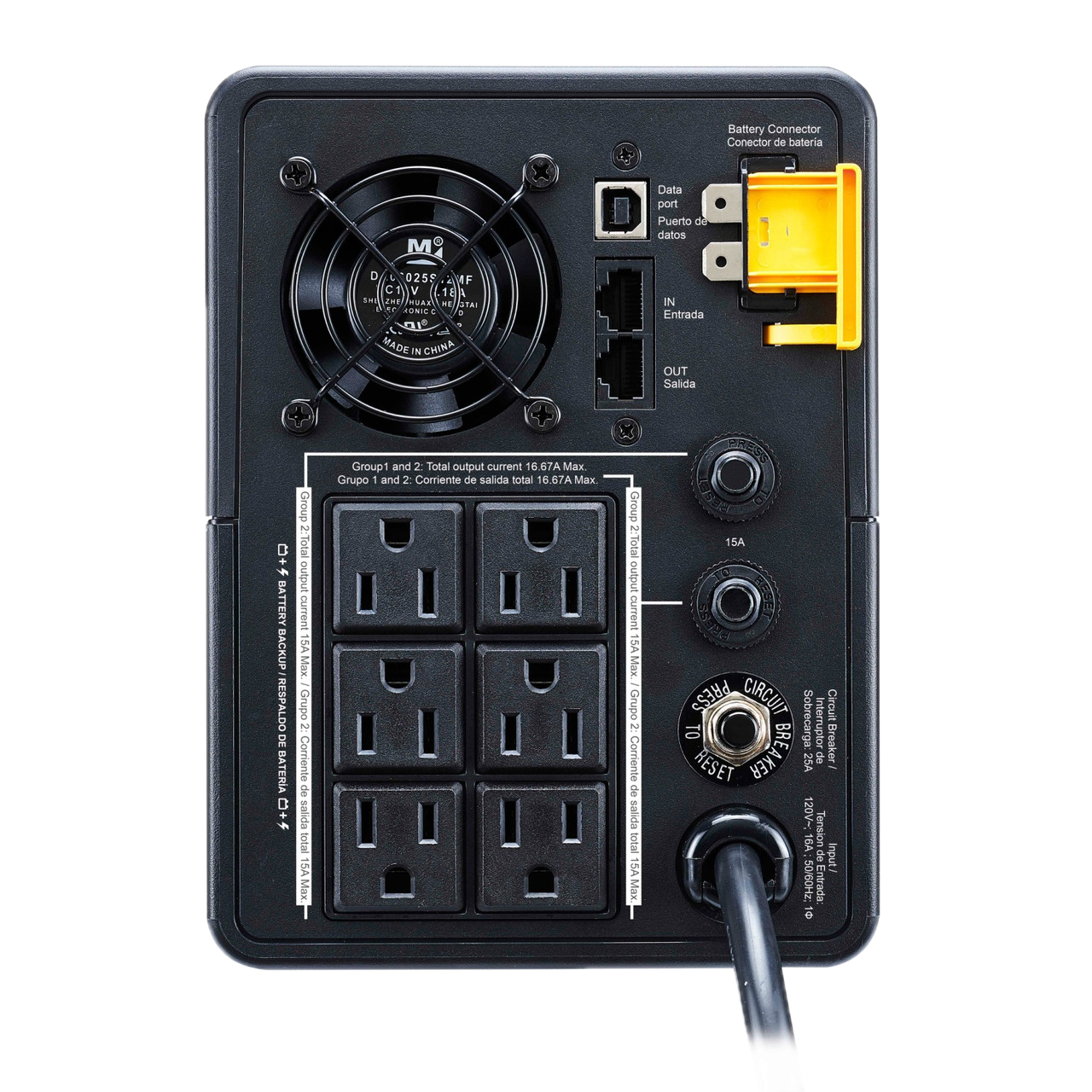 APC Back-UPS 2000VA, 120%. AVR. NEMA Sockets